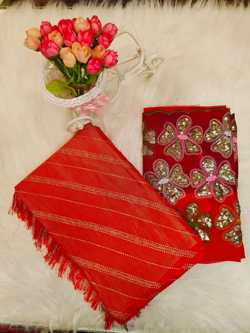 DESIGNER SAREE WITH WORK BLOUSE DS41